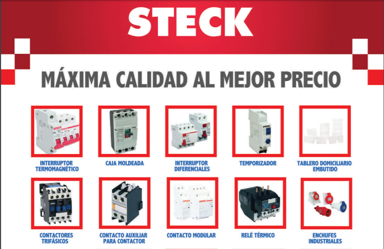 Electroram Ltda. Distribuidor oficial de STECK en la sexta región. 